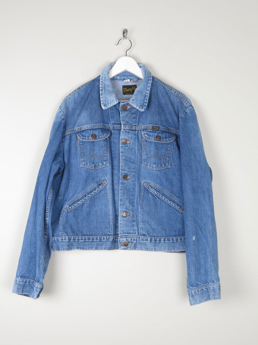 Blue Denim Vintage Fitted Wrangler Jacket L 46