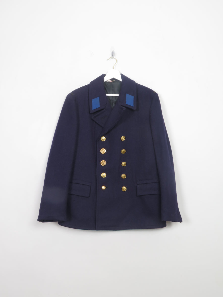 Men's Vintage Navy Army Jumper L/XL