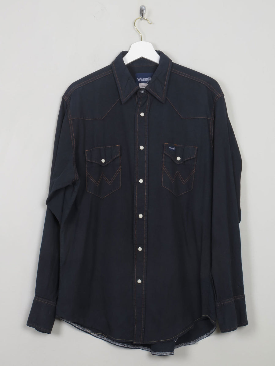 Wrangler black denim shirt outlet