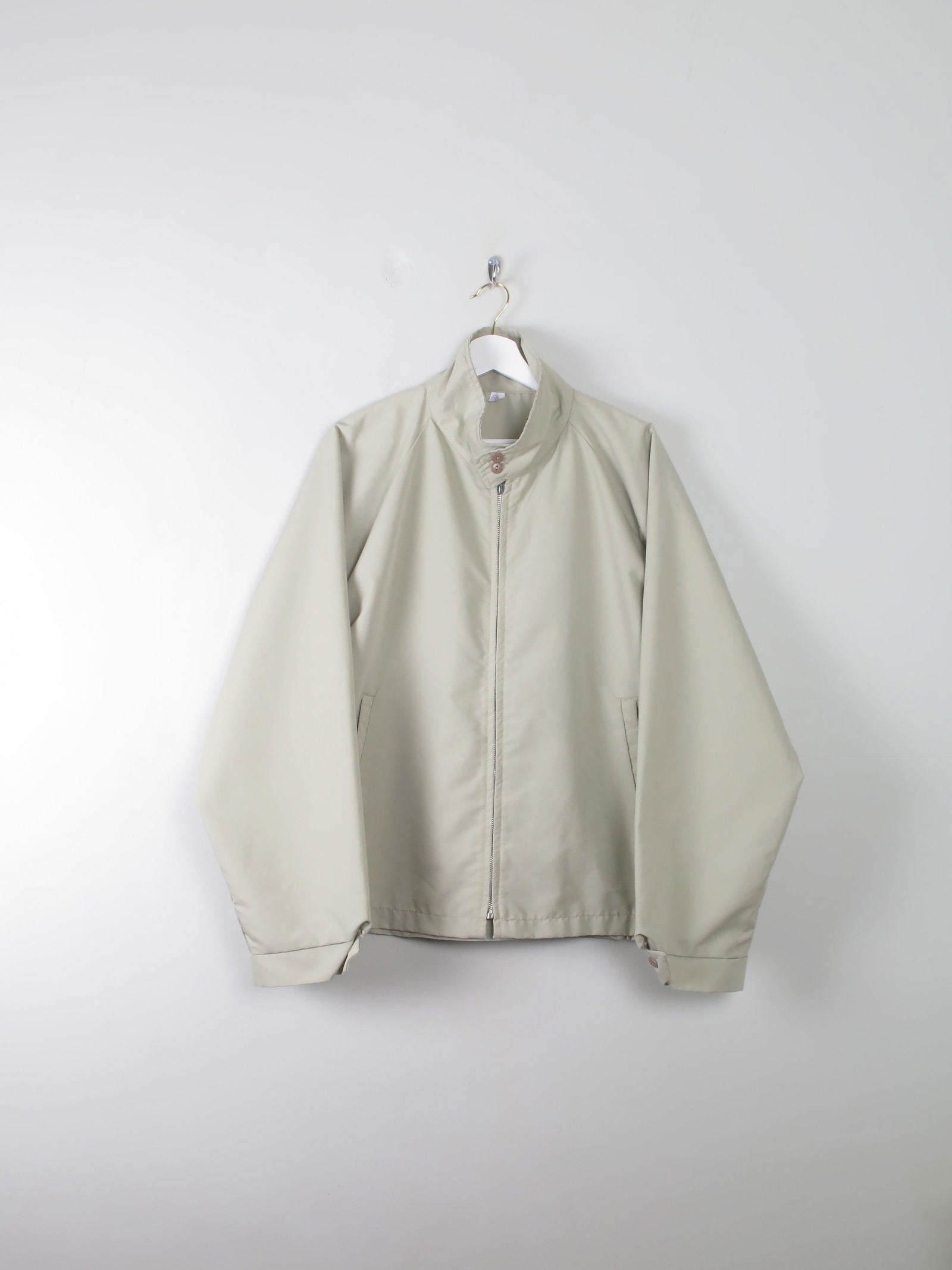 SUNDAYS BEST HARRINGTON JACKET ベージュ XL Gabardine Chester Harrington Jacket in Flax beige - Men, Cotton