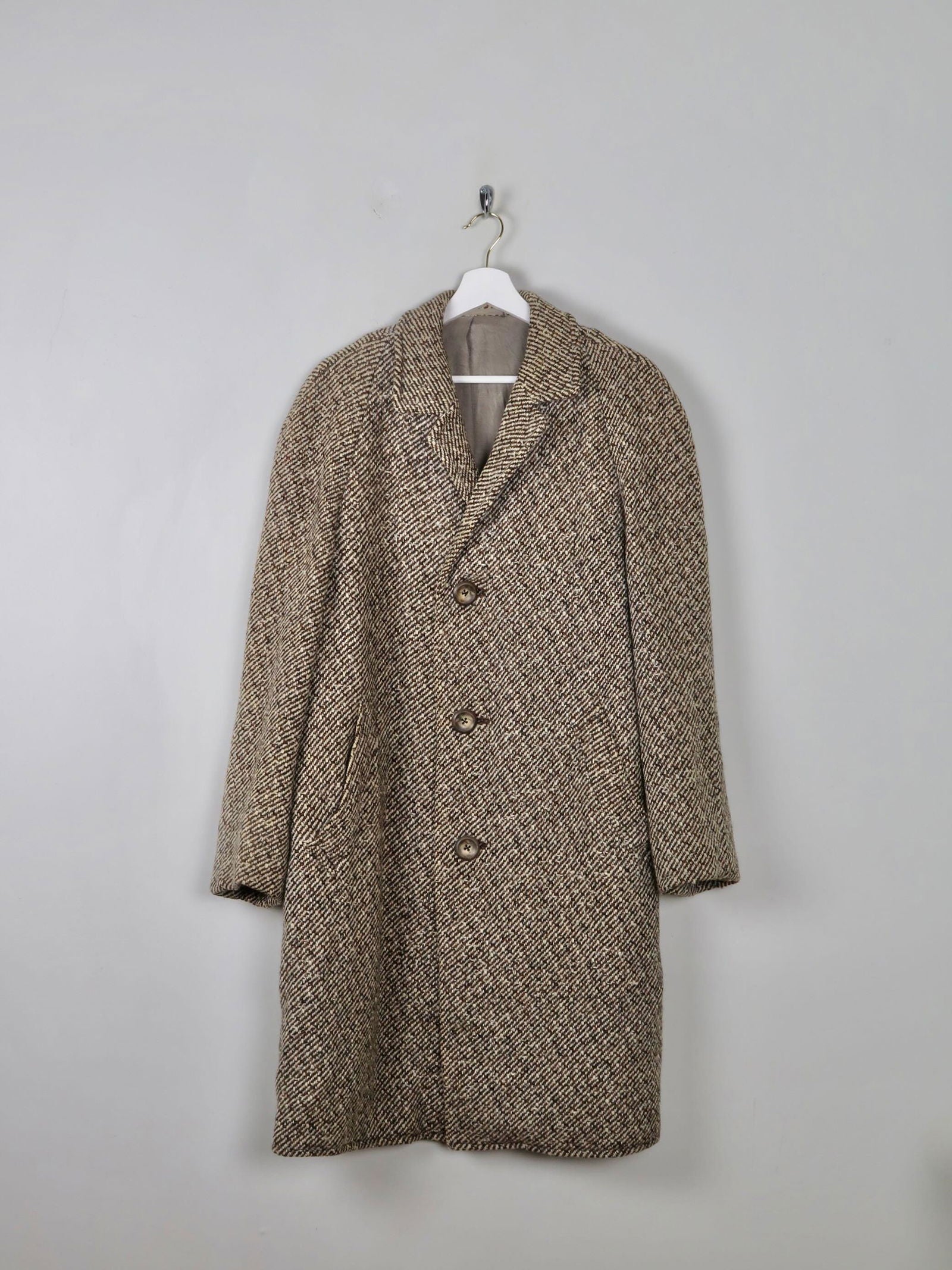 Treat ürself tweed check vintage coat Men's Vintage Tweed Coat M/L