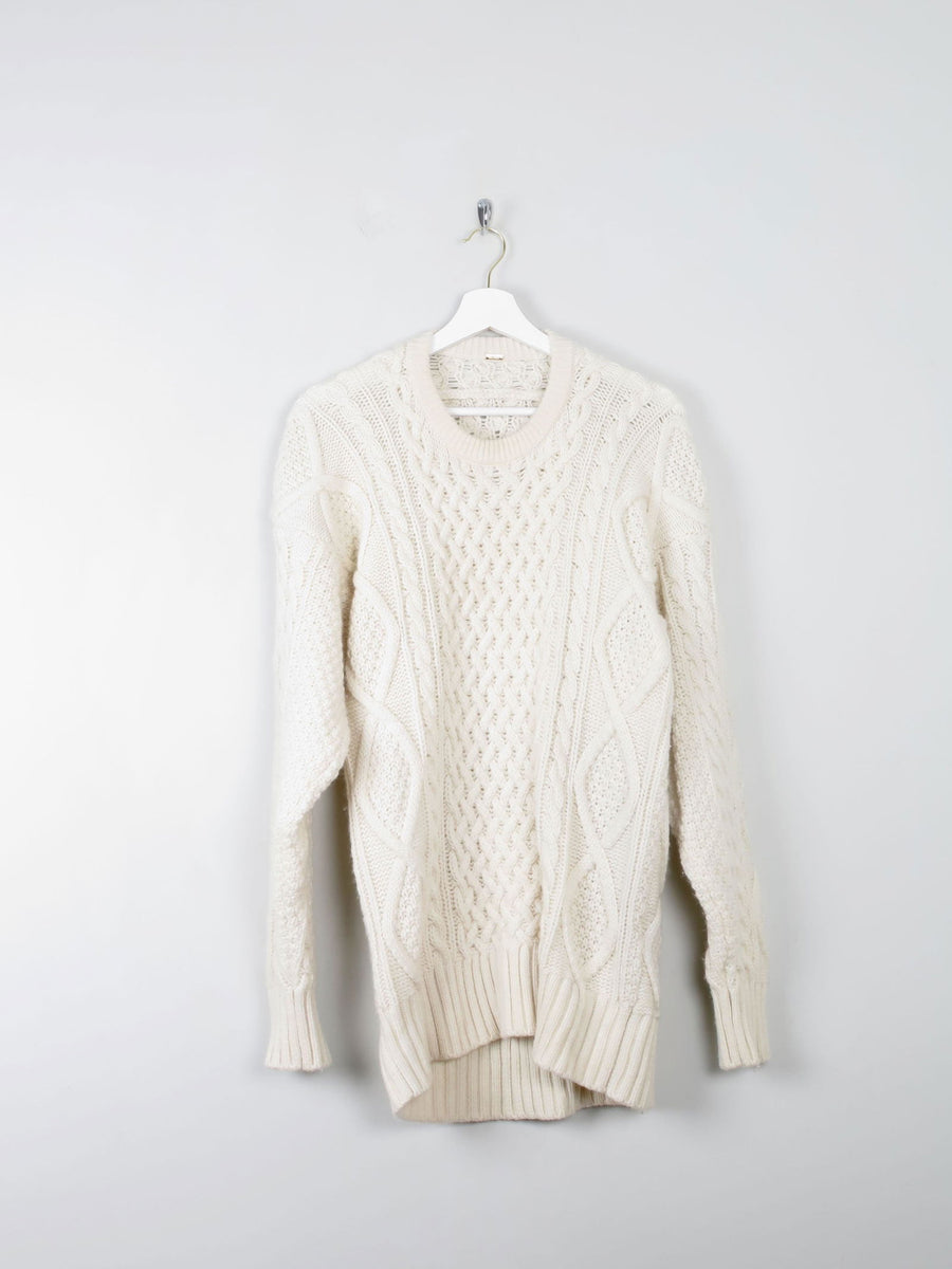 Men's Vintage Wool Aran Jumper L