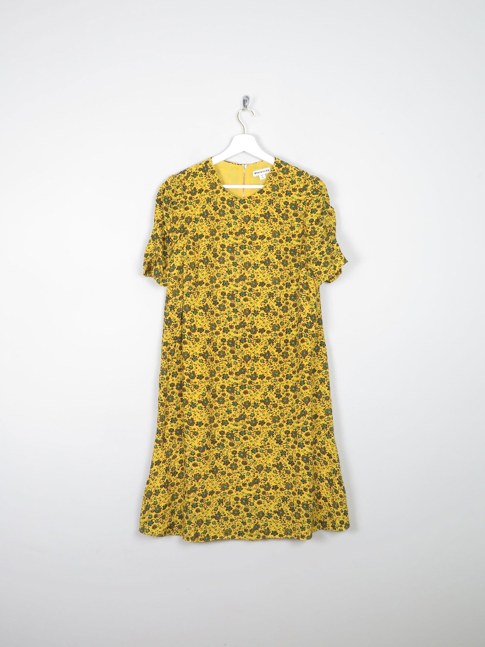 Whistles Mustard Floral Dress 12