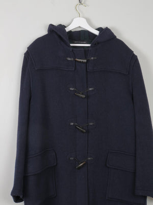 Men's Navy Wool Gloverall Duffle Coat 44/L/XL - The Harlequin