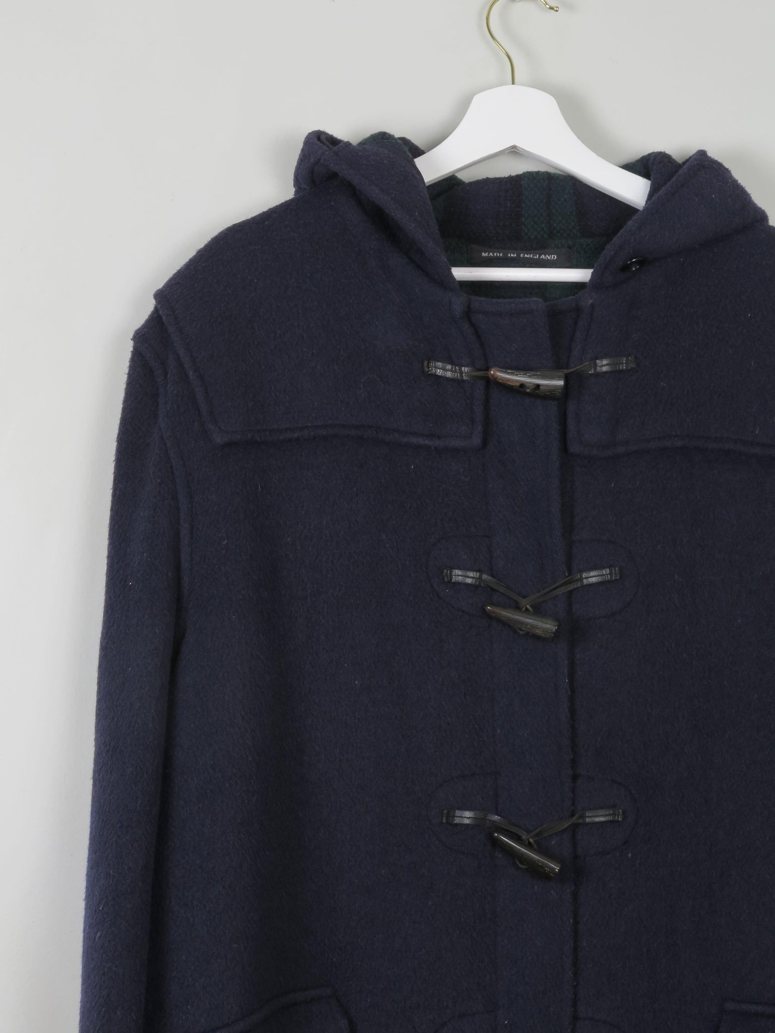 Men's Navy Wool Gloverall Duffle Coat 44/L/XL - The Harlequin