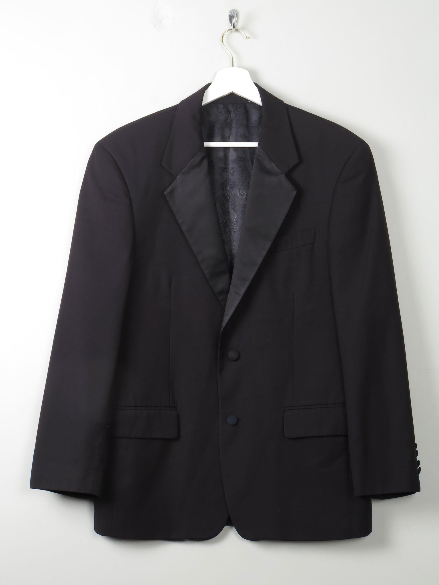 Men's Vintage Black Tuxedo Dinner Jacket M 40" - The Harlequin