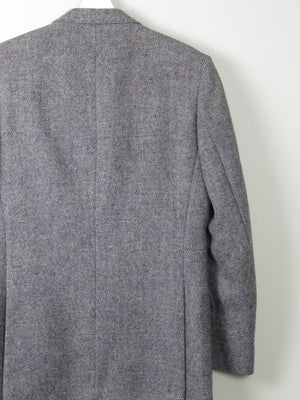 Men's Vintage Blue Donegal Tweed Jacket 38" - The Harlequin