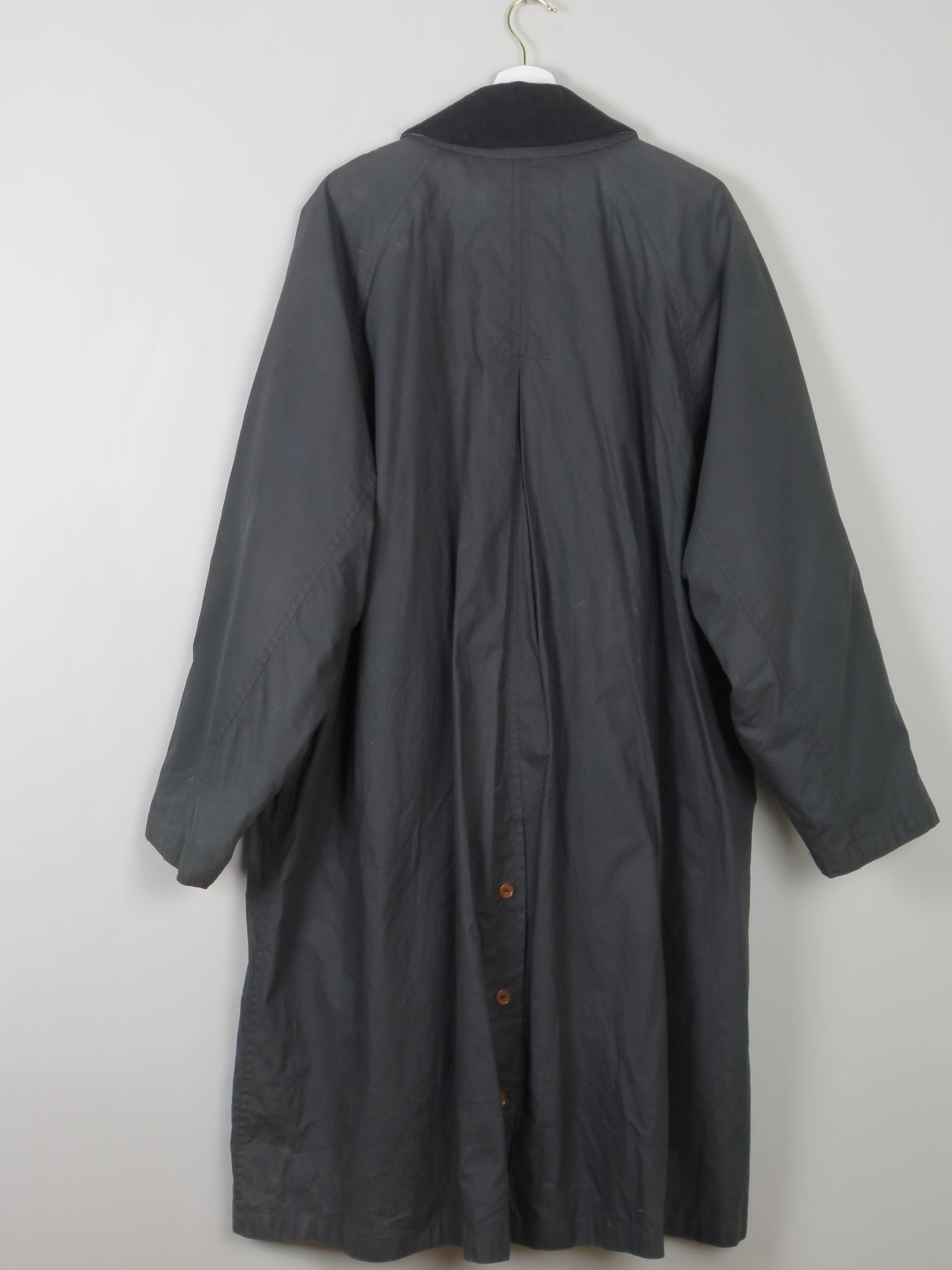 Men's Green Waxed Lined Trench Coat L/XL - The Harlequin