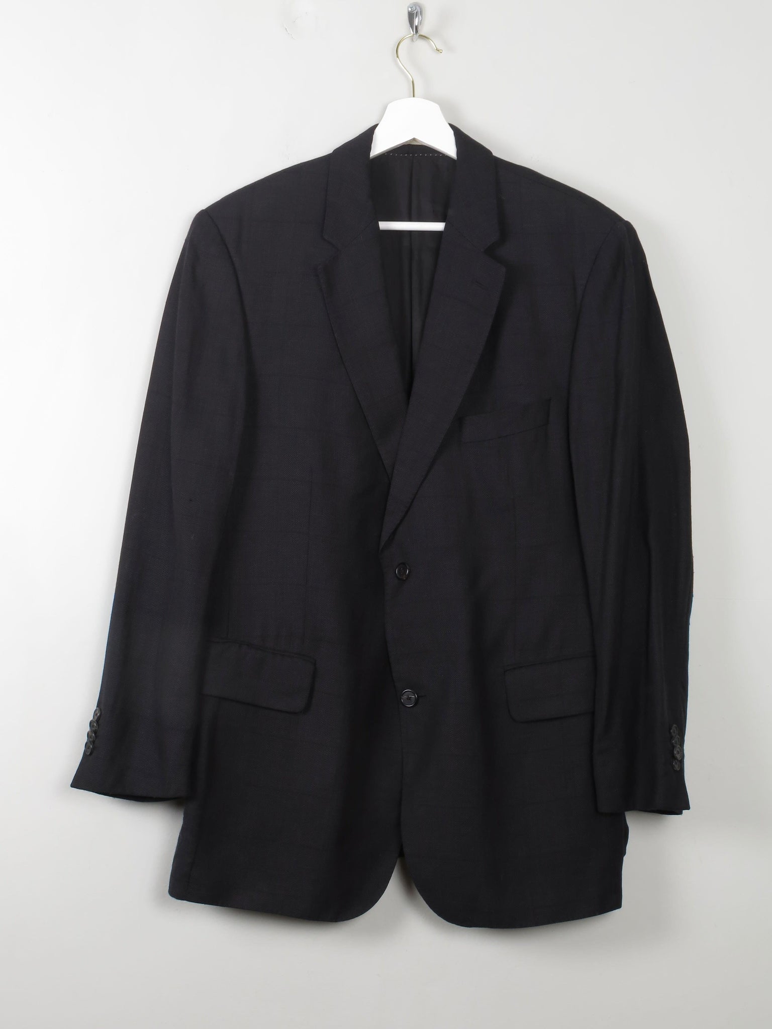 Men's Vintage Linen Burberry Jacket Navy 42" M/L - The Harlequin