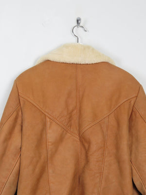 Men's Vintage Sheepskin Aviator Style Jacket S - The Harlequin