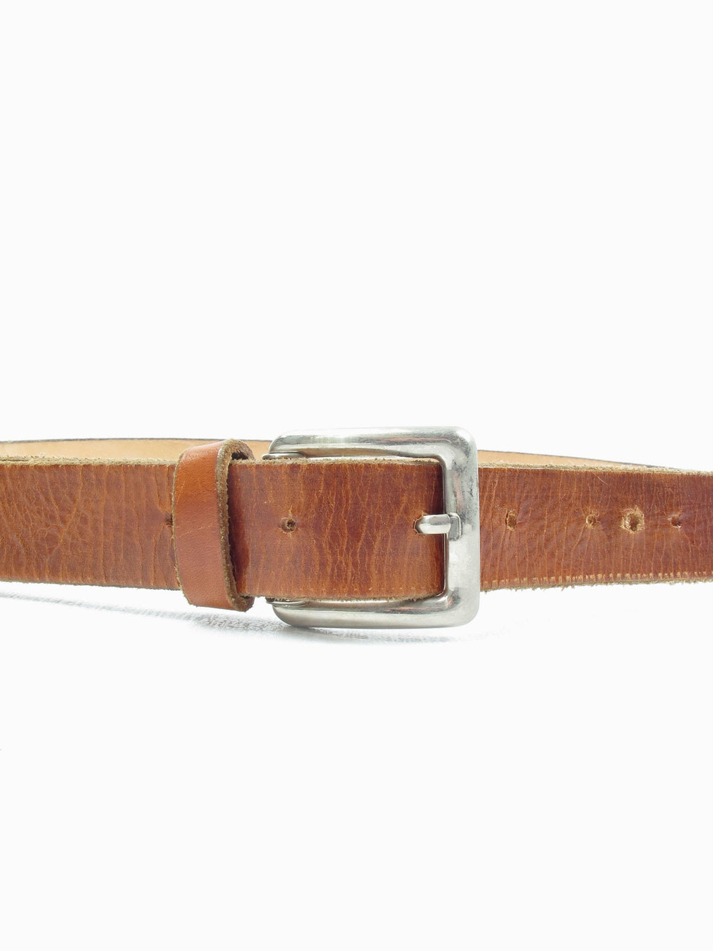 Tan Vintage Leather Belt L - The Harlequin