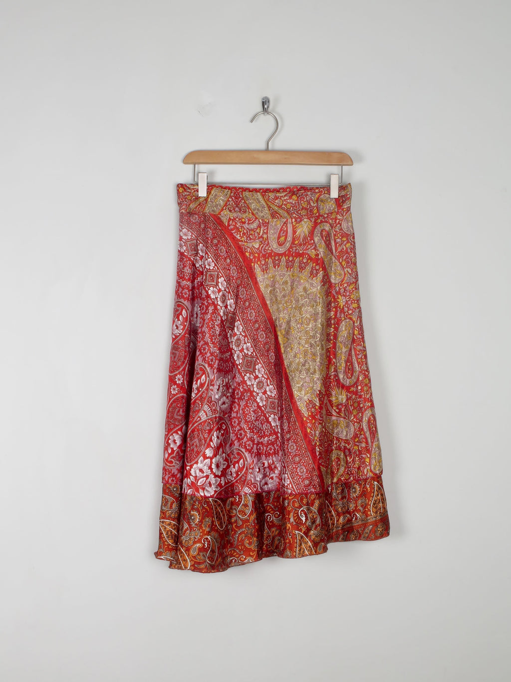 Vintage Paisley Wrap Over Skirt S - The Harlequin