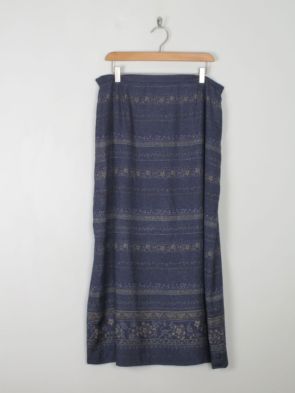 Vintage Printed Silk Skirt By Talbots L - The Harlequin
