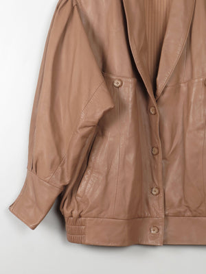 Women's Vintage Caramel Leather Jacket L - The Harlequin