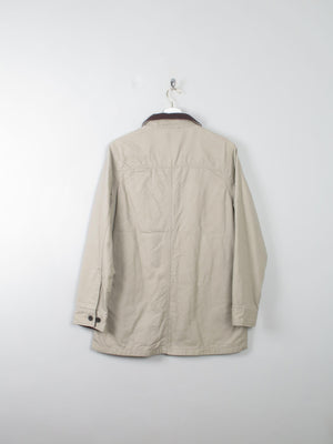 Women's Vintage Khaki Long Utility Jacket Lands End S/M - The Harlequin