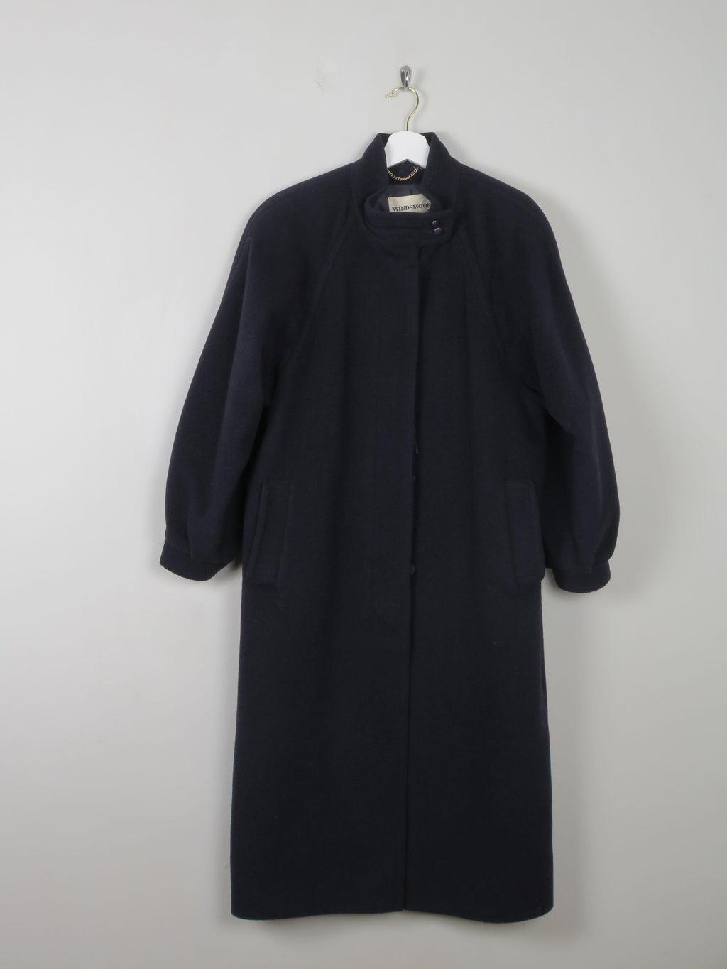Women's Vintage  Navy Wool Windsmoor Coat L - The Harlequin
