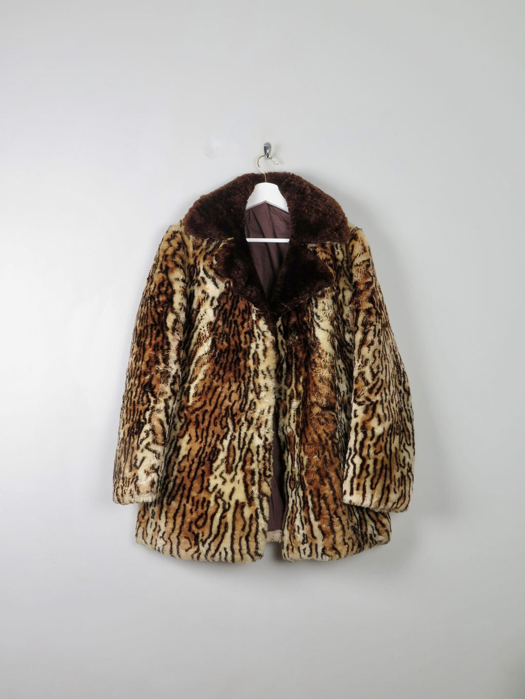 Women's Vintage Shearling Leopard  Print Jacket M - The Harlequin