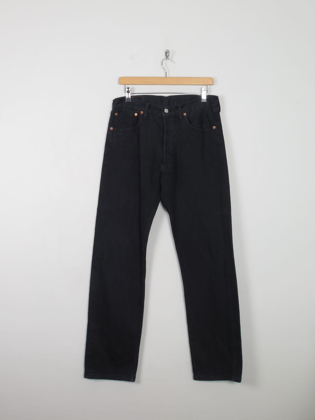 Men's Vintage Black Levi's 501 Jeans 33" 32" - The Harlequin