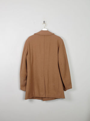 Men's Vintage Short Coat 1970s Dark Camel 42" - The Harlequin