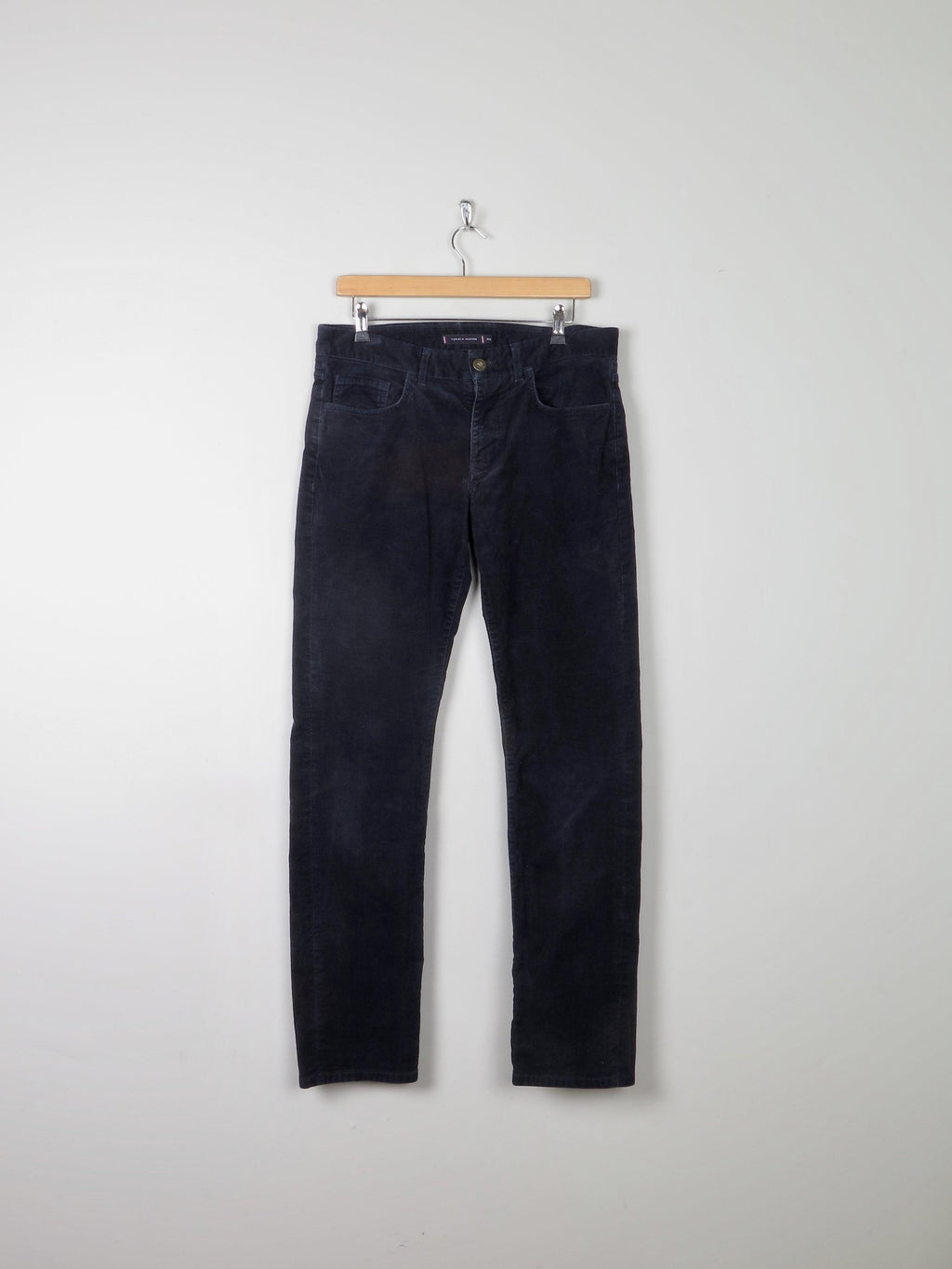 Tommy Hilfiger Navy Cord Jeans Straight Leg 32/32 - The Harlequin