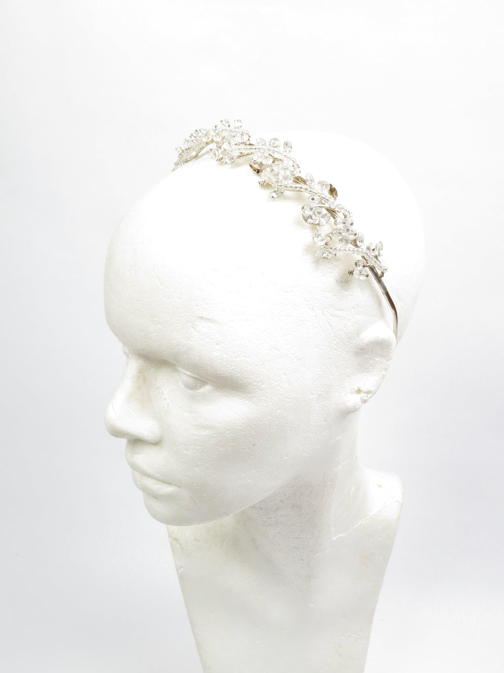 Vintage Bridal Style Diamante Headpiece /Tiara/Headband - The Harlequin