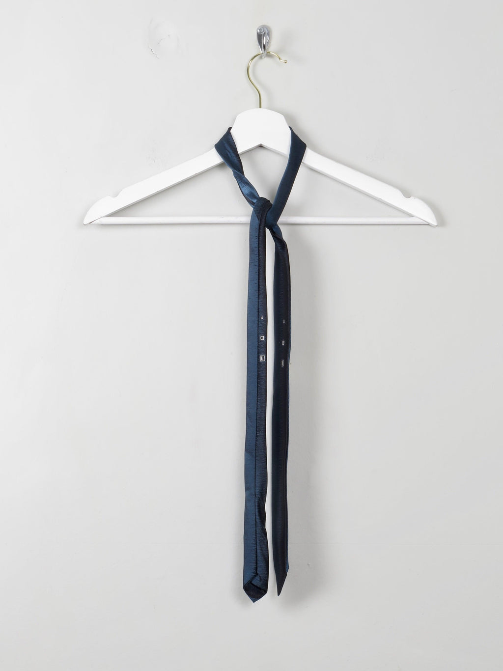 1950s Vintage Blue & Black Tie - The Harlequin