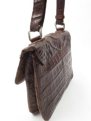 1960s Vintage Leather Bag - The Harlequin