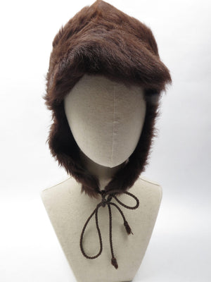 1960s Sheepskin Trapper Style Hat - The Harlequin