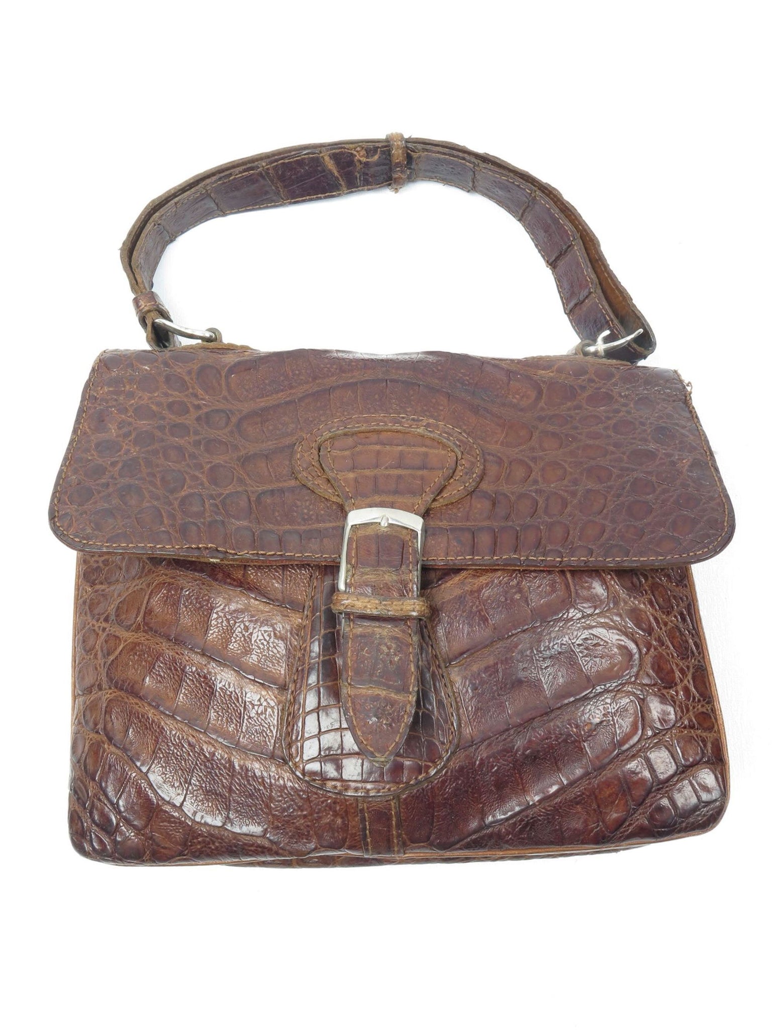 1960s Vintage Brown Leather Bag