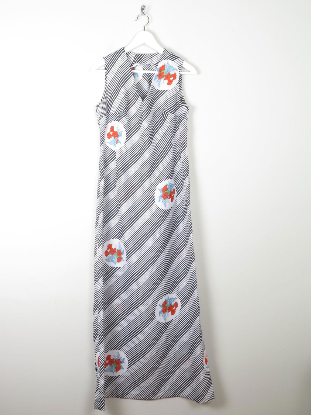 1970s Vintage Printed Maxi Dress S 8/10 - The Harlequin