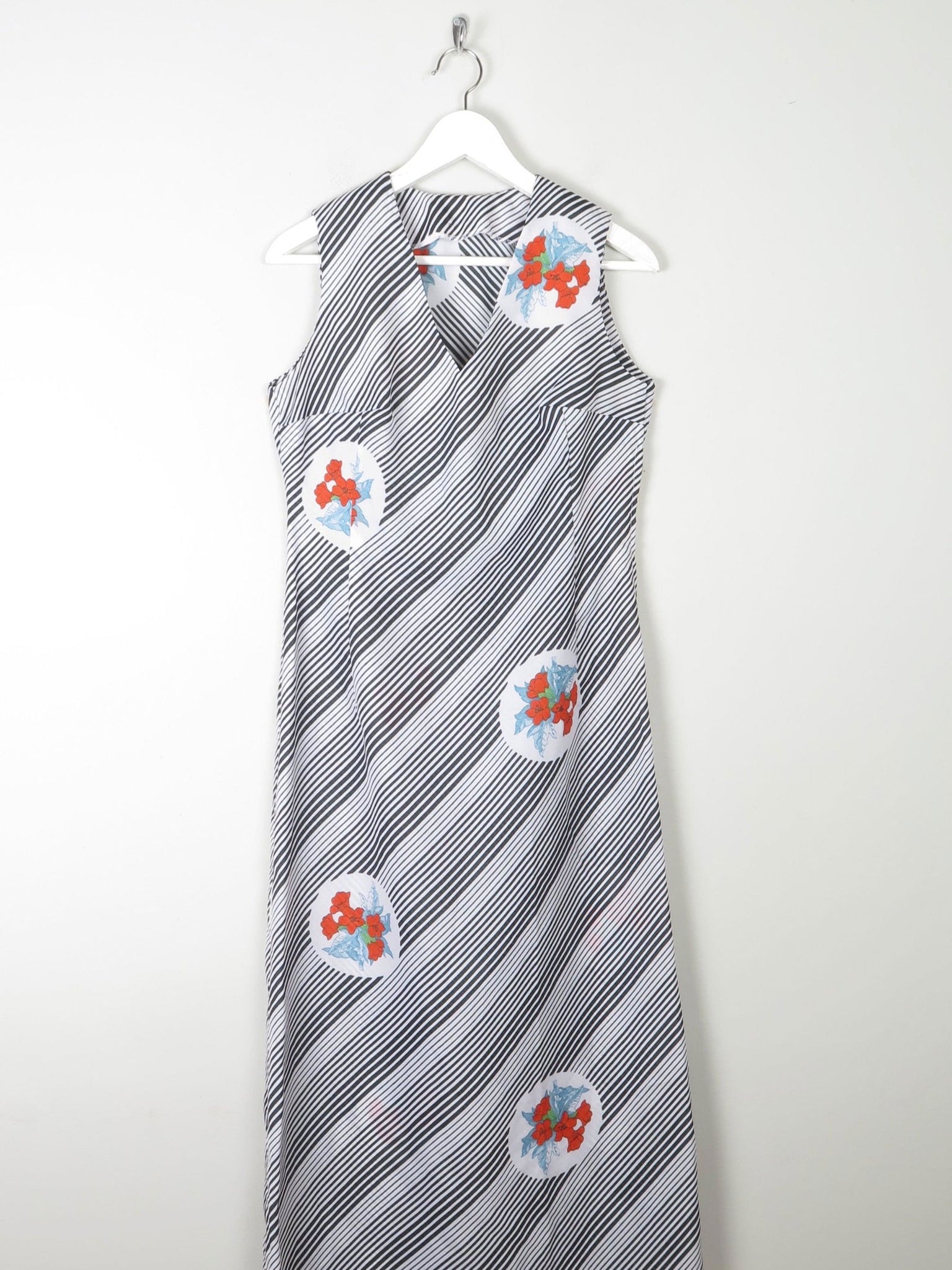 1970s Vintage Printed Maxi Dress S 8/10 - The Harlequin