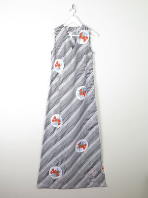 1970s Vintage Printed Maxi Dress S 8/10 - The Harlequin