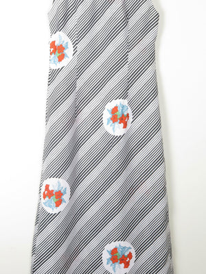 1970s Vintage Printed Maxi Dress S 8/10 - The Harlequin