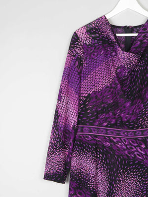 1970s Vintage Purple Maxi Dress 12/14 - The Harlequin