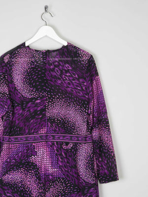 1970s Vintage Purple Maxi Dress 12/14 - The Harlequin