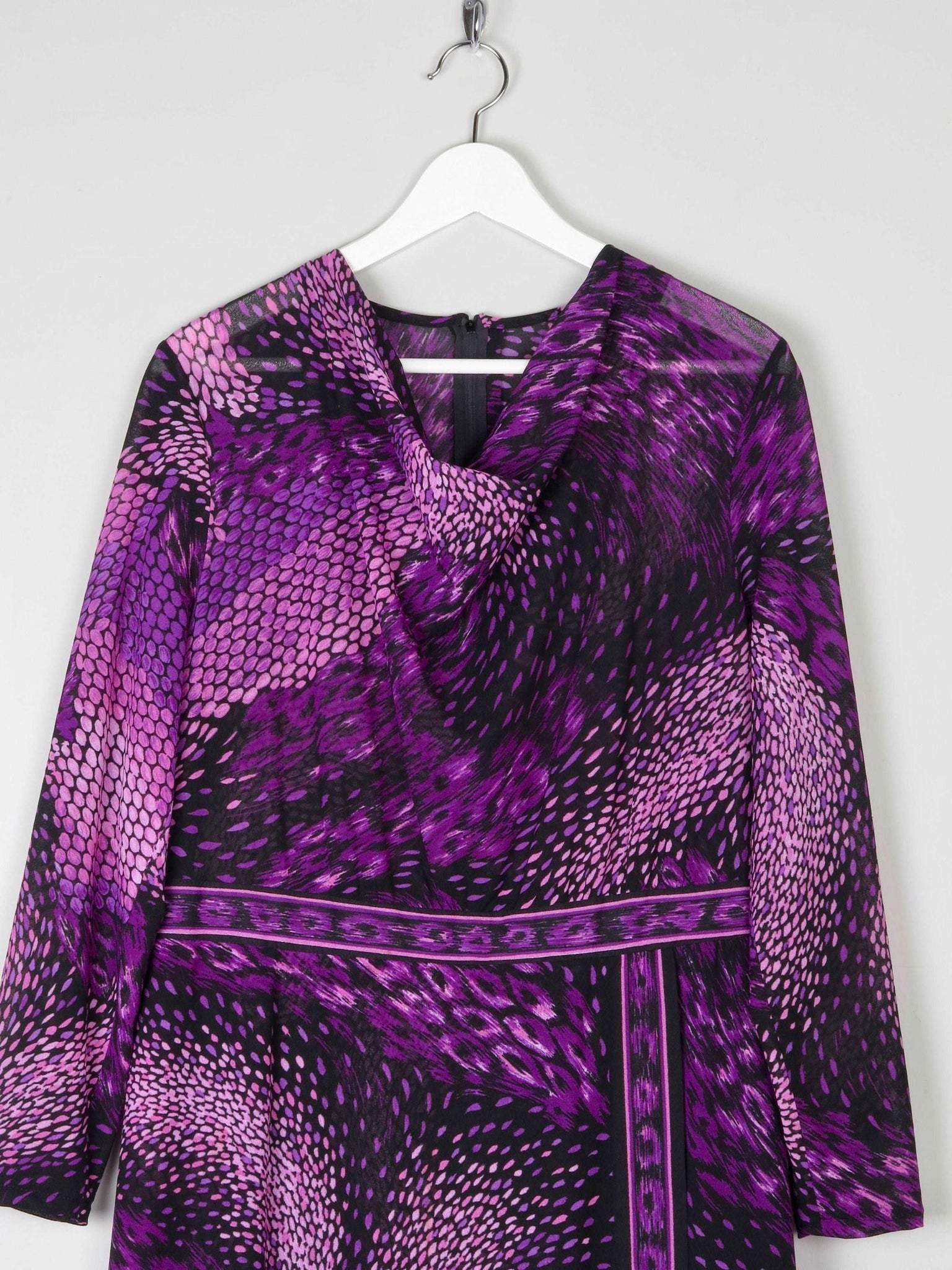 1970s Vintage Purple Maxi Dress 12/14 - The Harlequin