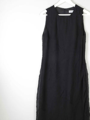 1990s Vintage Dress With Leaf Designs S - The Harlequin