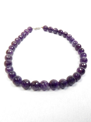Amethyst Vintage Faceted Necklace - The Harlequin