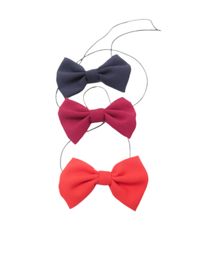 New Dickie Bow Tie On Elastic Available In Red/Burgundy /Navy