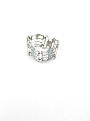 Baby Blue Vintage Enamel 1960s Bracelet - The Harlequin