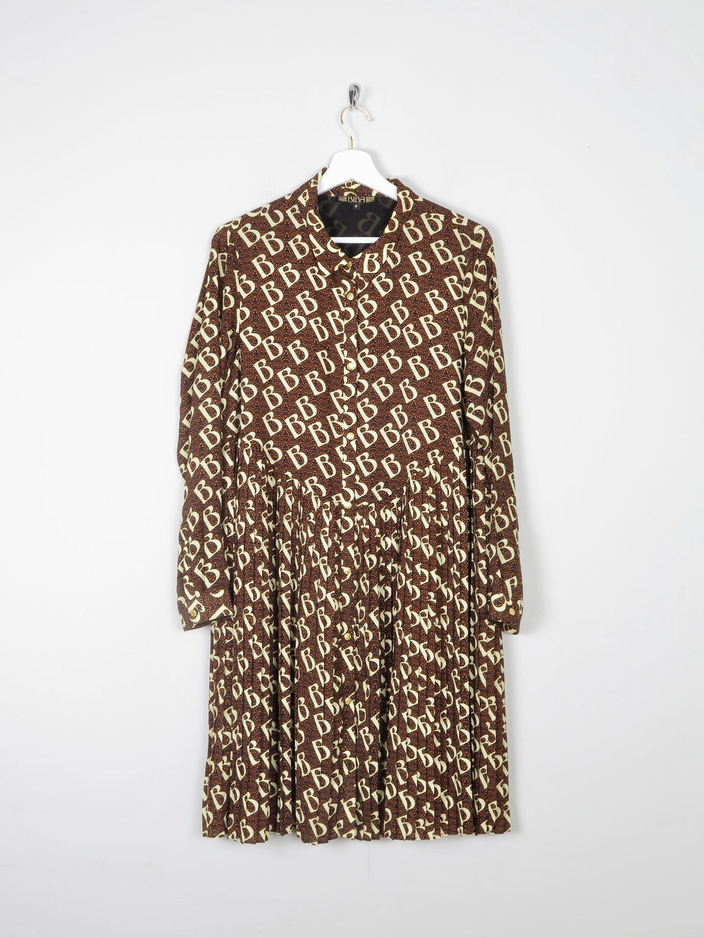 BiBa Dress Logo Printed Long Sleeved With Collar 12 - The Harlequin