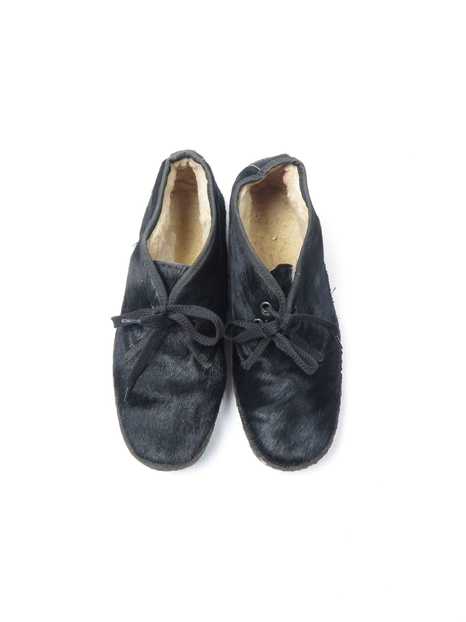 Black Cowhide Desert Style Shoes/Boots 5/38 - The Harlequin