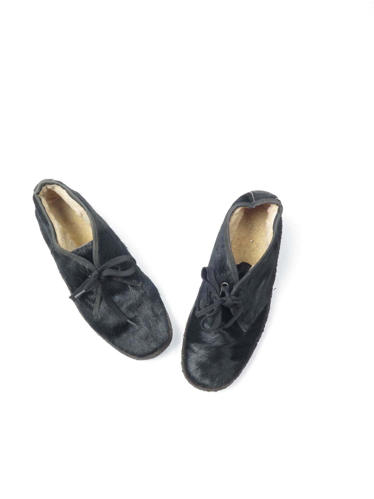 Black Cowhide Desert Style Shoes/Boots 5/38 - The Harlequin
