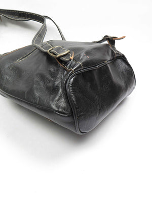 Black Leather New Backpack S - The Harlequin