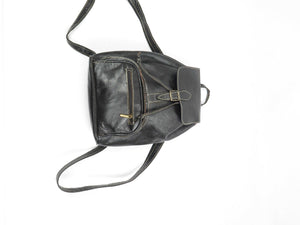 Black Leather New Backpack S - The Harlequin