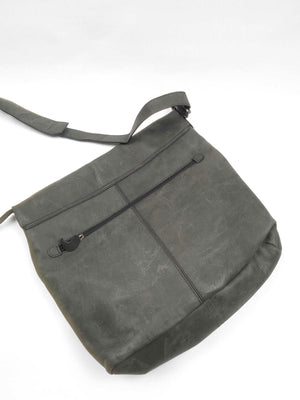 Black Leather Satchel - The Harlequin