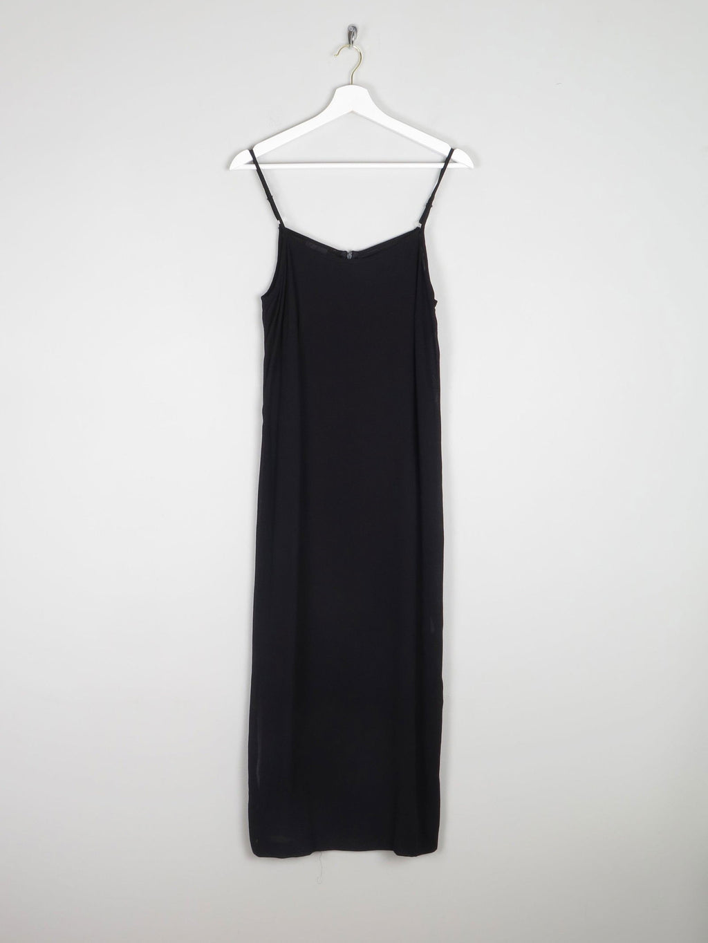 Black Vintage 90s Long Camisole Dress M - The Harlequin