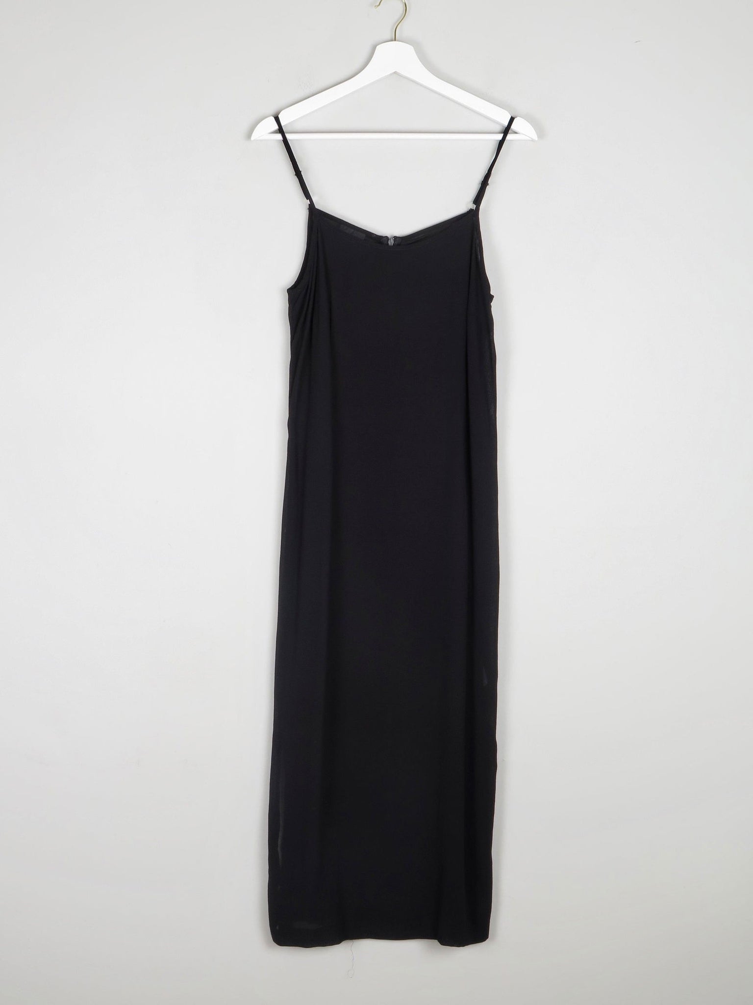 Black Vintage 90s Long Camisole Dress M Black Vintage 90s Long Camisole Dress M