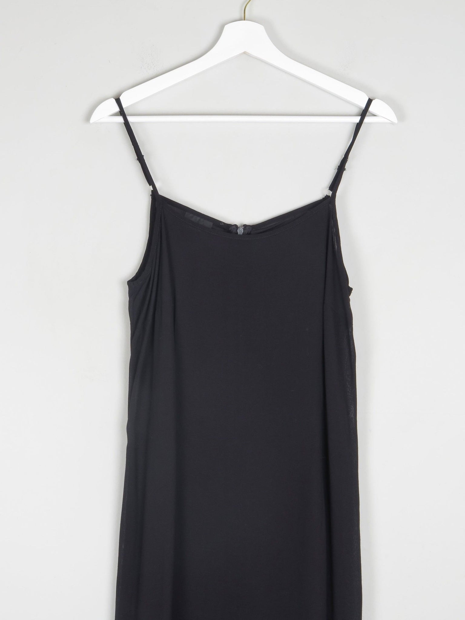 Black Vintage 90s Long Camisole Dress M Black Vintage 90s Long Camisole Dress M