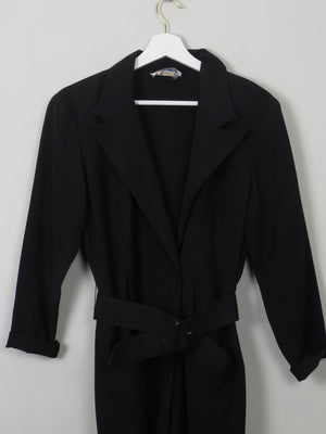 Black Vintage Shirt Dress S - The Harlequin